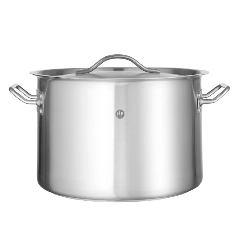 HENDI Kochtopf, mittel - mit Deckel – Budget Line – 14 l – Ø 300 × H 200 mm