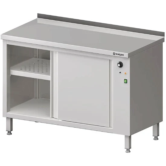 Wärmeschrank mit Schiebetüren 1600x600x850 mm mit Aufkantung
