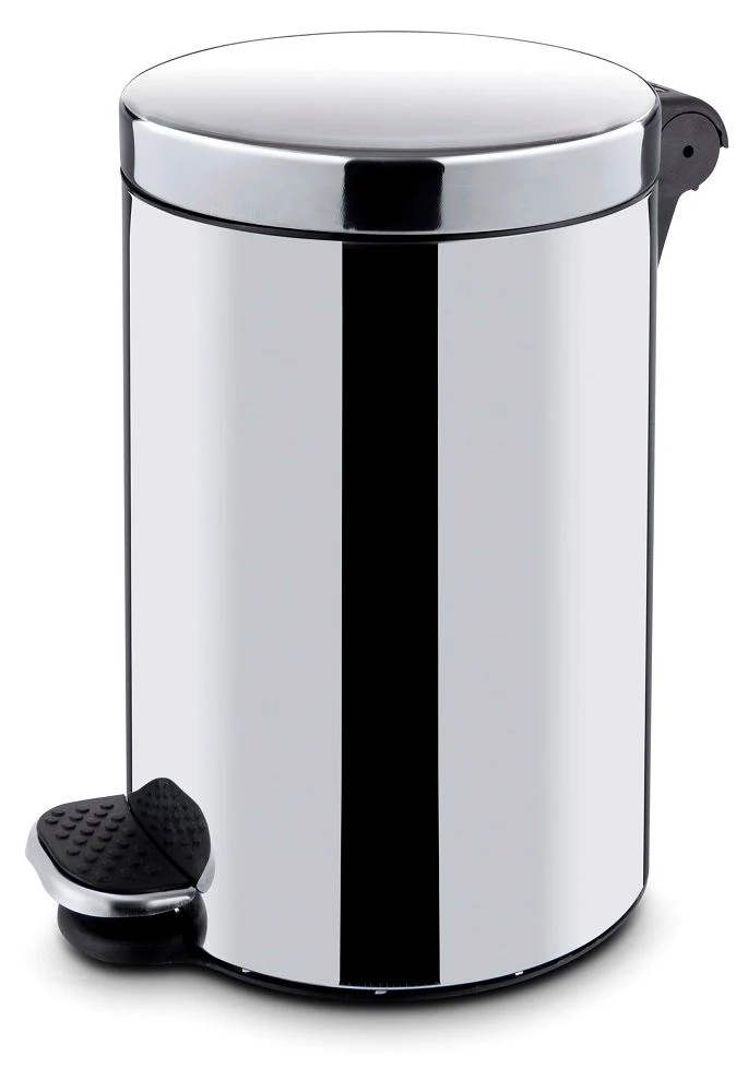 HENDI Runder Tretabfalleimer mit Innenbehälter – 5 l – Ø 210 × H 280 mm