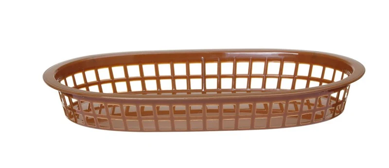 HENDI Servierkörbe im Fastfood-Stil – Braun – 275 × 175 × 38 mm – 6 Stück
