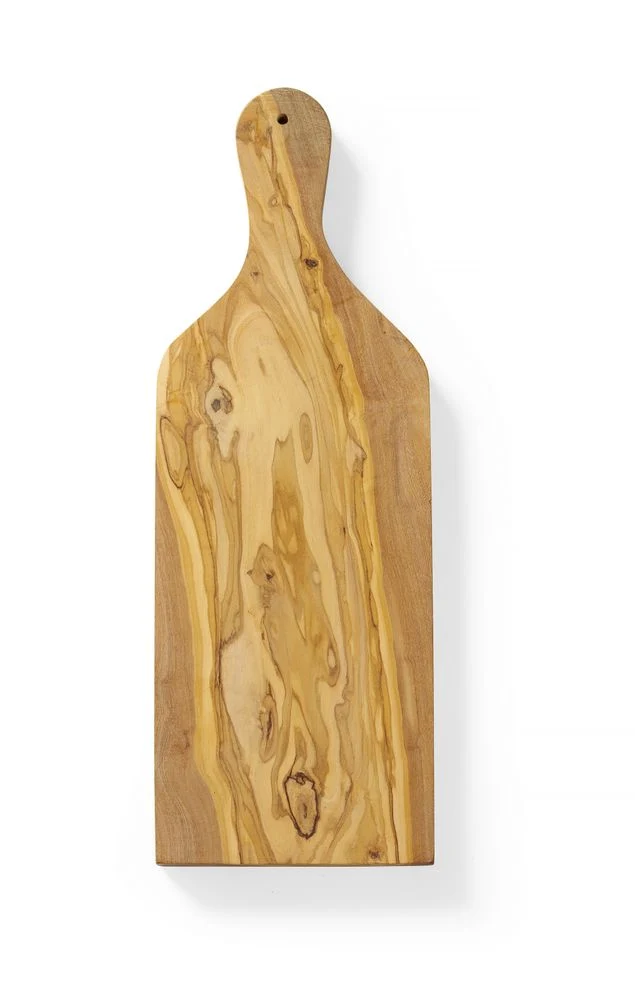 HENDI Schneide- und Servierbrett aus Olivenholz – 400 × 140 × 18 mm
