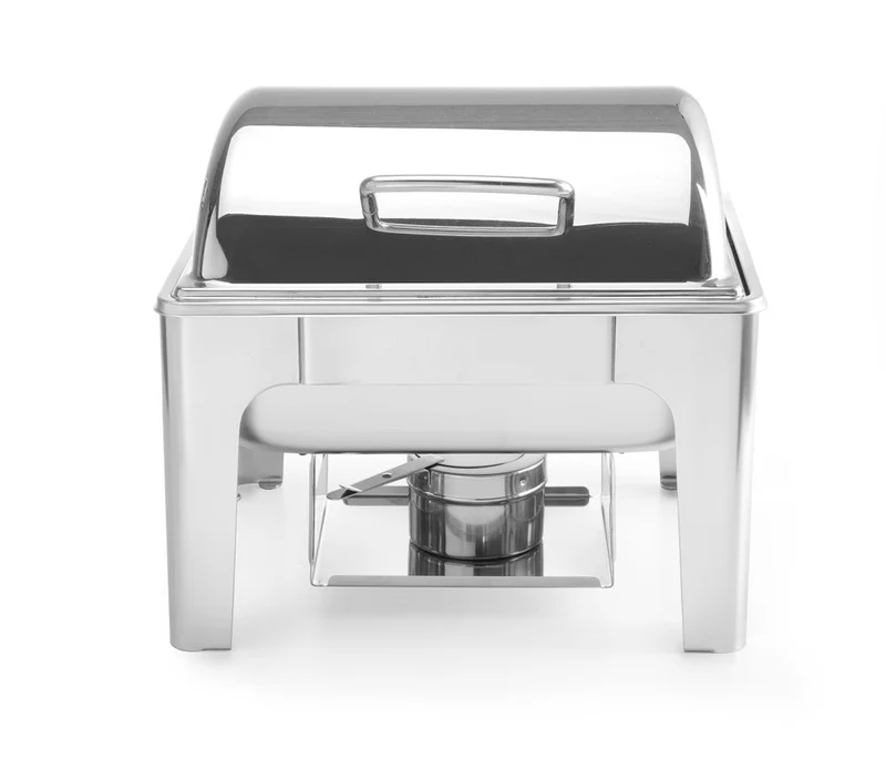 HENDI Chafing Dish GN 1 / 2 – Spiegelglanz – Profi Line – 4 l – 365 × 345 × 345 mm