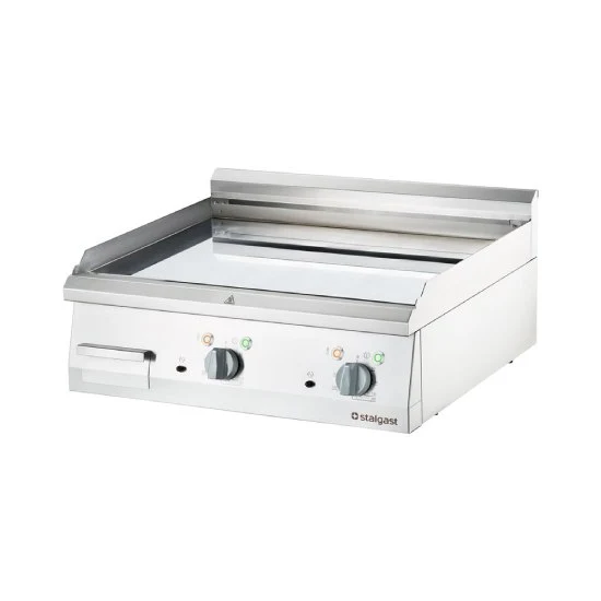 Elektro-Griddleplatte, verchromt als Tischgerät Serie 700 ND - glatt 800x700x250 mm (BxTxH)