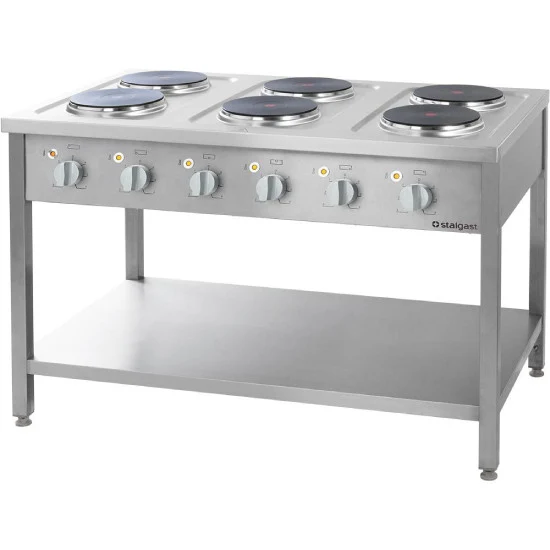 Elektroherd Serie 700- 6 Platten Ã 2,6 kW, 1200 x 700 x 850