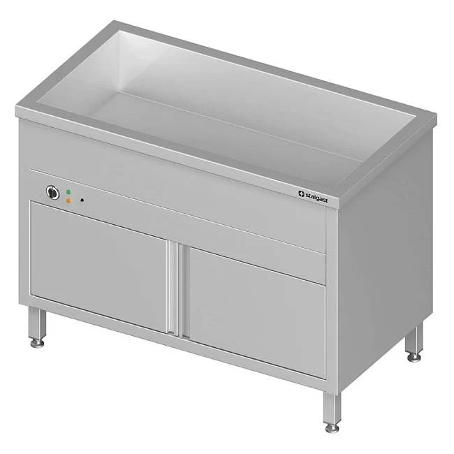 Bain-Marie Standgerät mit geschlossenem Unterbau und einem Becken, für 3x GN1/1085x600x850 mm