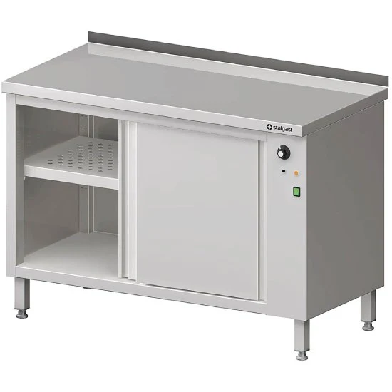 Wärmeschrank mit Schiebetüren 1500x700x850 mm mit Aufkantung