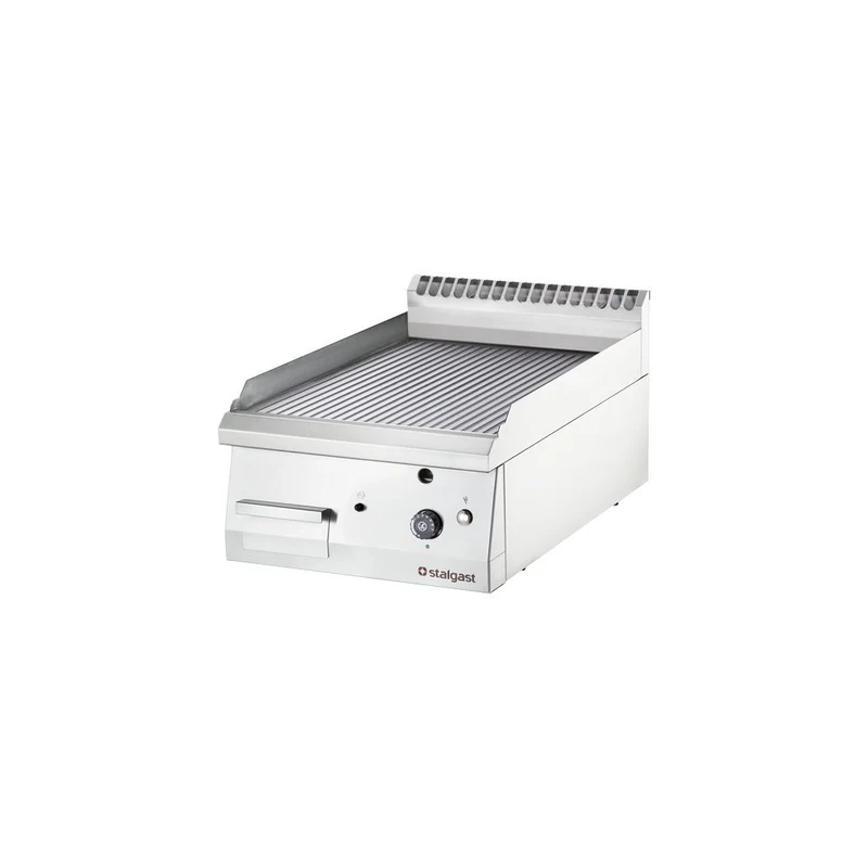 Gas-Griddleplatte als Tischgerät, Serie 700 ND - gerillt 400x700x250 mm