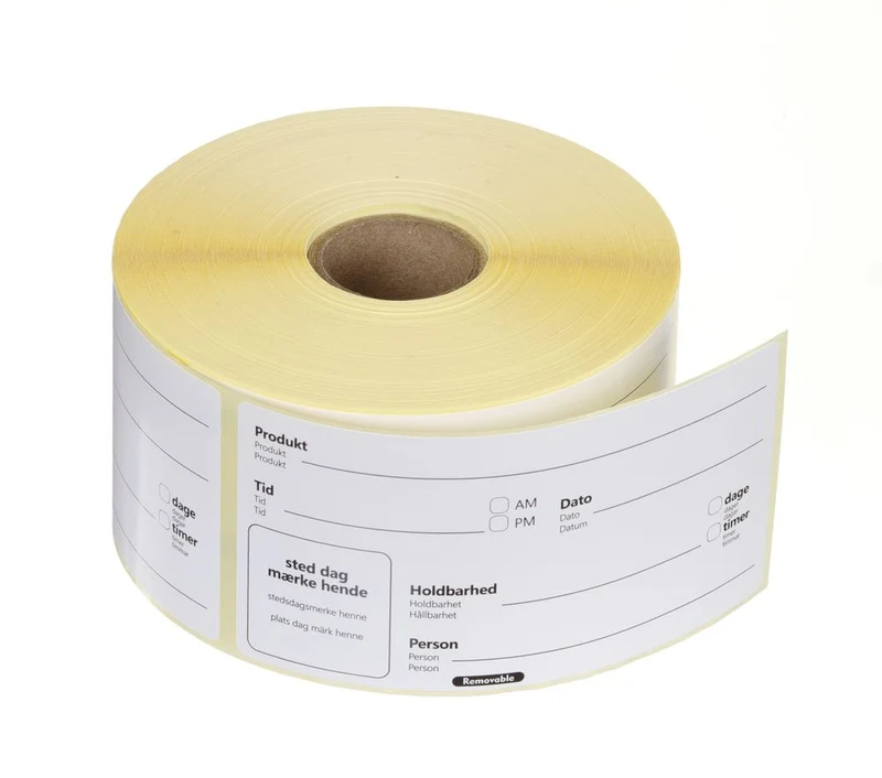 HENDI Lebensmittelrotationsetiketten 100 × 50 mm – 500 Stück
