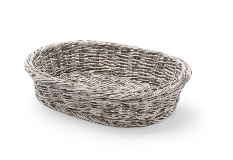 HENDI Brotkorb – oval – Hellgrau – 320 × 230 × 70 mm