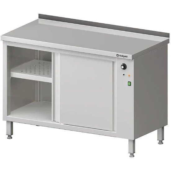 Wärmeschrank mit Schiebetüren 1600x700x850 mm mit Aufkantung
