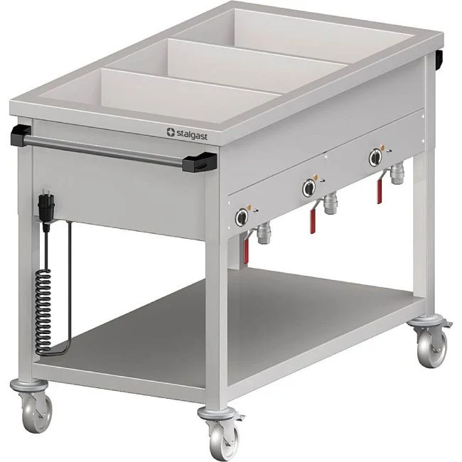 Bain-Marie Wagen mit separaten Becken, für 4x GN1/1530x600x850 mm