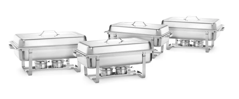 HENDI Chafing Dish Set – GN 1 / 1 – 8,5 l – 610 × 355 × H 297 mm