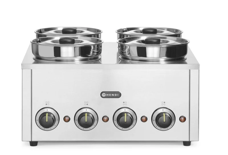 HENDI Thermosystem, vierfach – 16 l – 230 V / 800 W – 506 × 509 × H 298 mm