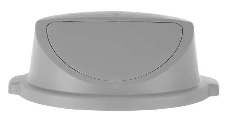 AmerBox Push-Deckel für Abfalleimer rund – Passend für 691038 – Hellgrau – Ø 580 × H 190 mm