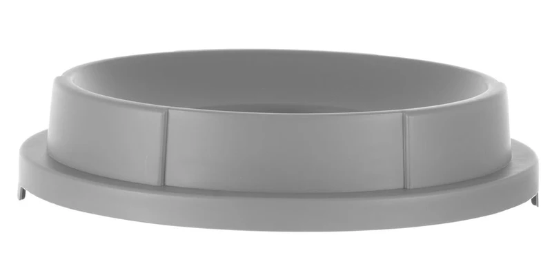 AmerBox Offener Deckel für Abfalleimer rund – Passend für 691038 – Hellgrau – Ø 570 × H 135 mm