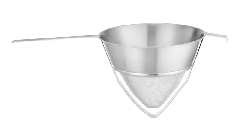 HENDI Konisches Sieb mit Drahtgeflecht, verstärkt – 505 × 250 × H 200 mm