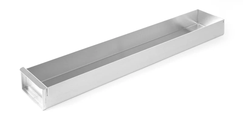 HENDI Backblech mit abnehmbarer Seitenwand – 580 × 100 × H 50 mm