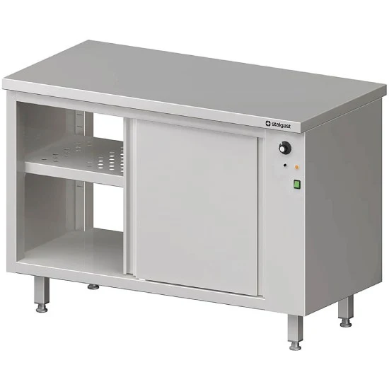Durchreiche-Wärmeschrank mit Schiebetüren 1400x600x850 mm