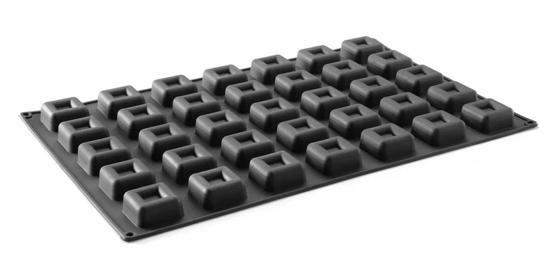 HENDI Silikonform QUADRAT – Quadratisch – 570 × 375 × H 25 mm
