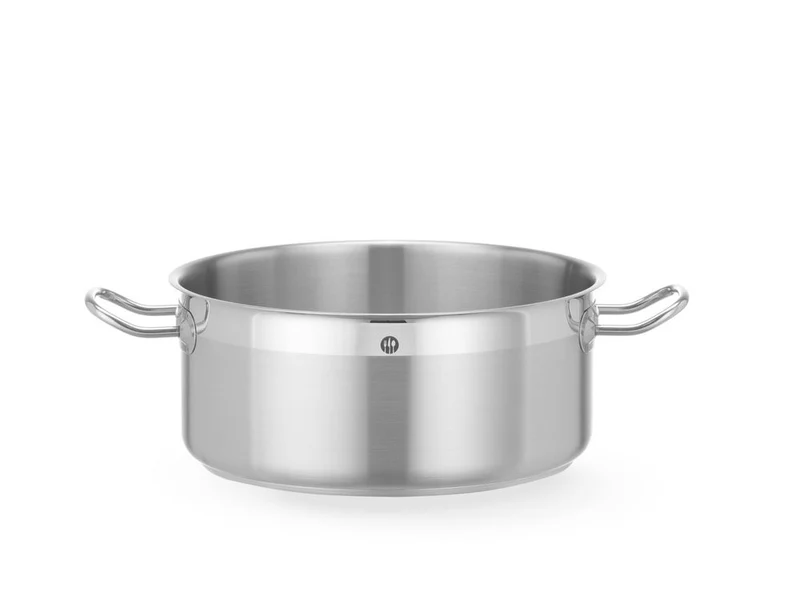 HENDI Kochtopf, niedrig - ohne Deckel – Profi Line – 7,3 l – Rund – Ø 280 × H 120 mm