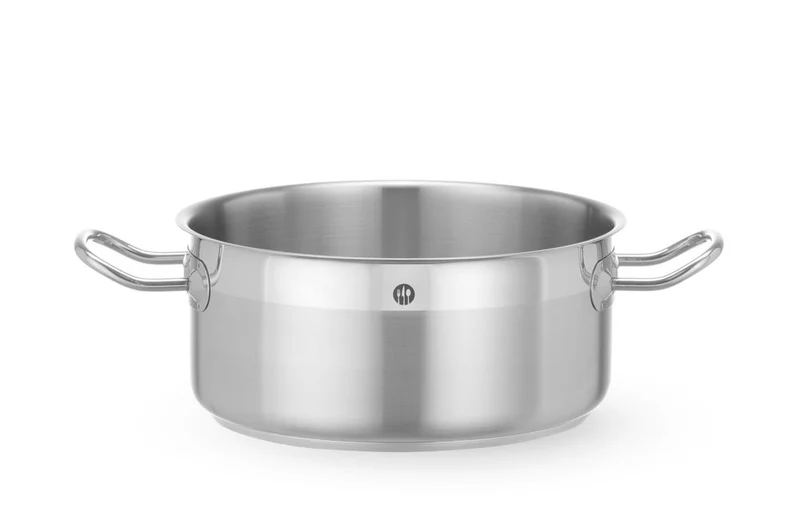 HENDI Kochtopf, niedrig - ohne Deckel – Profi Line – 4,7 l – Rund – Ø 240 × H 105 mm