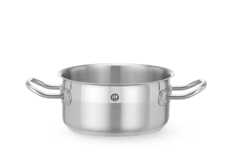 HENDI Kochtopf, niedrig - ohne Deckel – Profi Line – 1,5 l – Rund – Ø 160 × H 75 mm