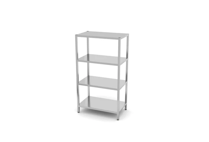 Aufbewahrungsregal mit 4 Regalböden - zur Selbstmontage, HENDI, Kitchen Line, 1000x600x(H)1800mm