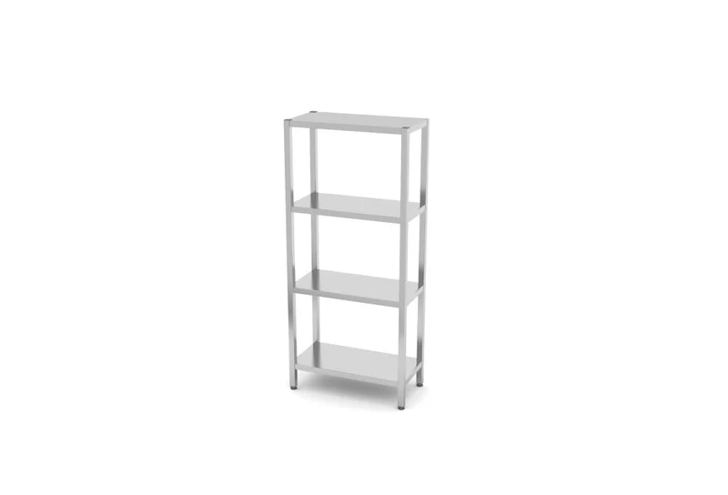 Aufbewahrungsregal mit 4 Regalböden - zur Selbstmontage, HENDI, Kitchen Line, 800x400x(H)1800mm