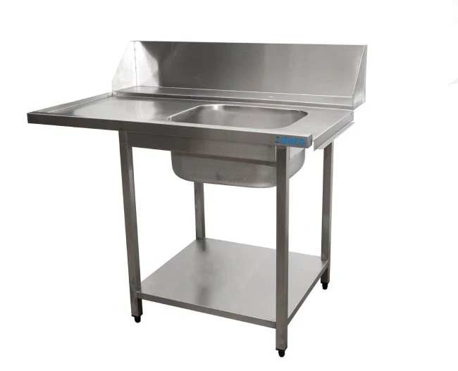 SARO Zulauftisch für Spülmaschine rechts, 1 Becken, 1200mm