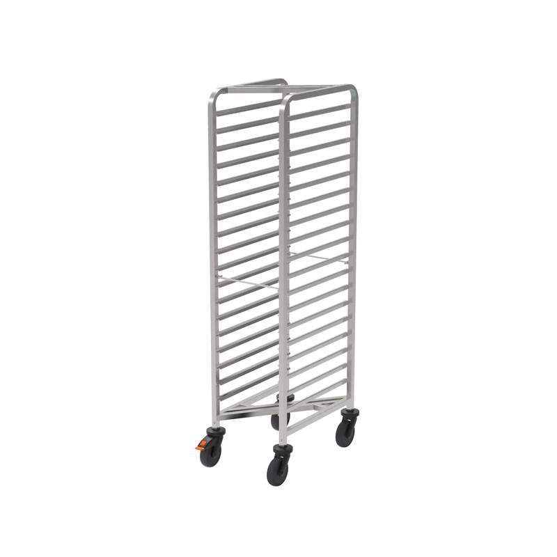 Rieber Raumspar-Regalwagen für GN 1/1 mit Abweiserrollen