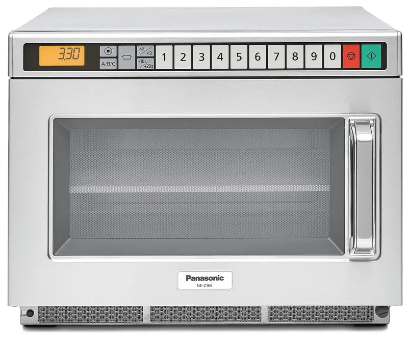 Panasonic NE-2166WEPG Profi-Kompaktmikrowelle 2100 W | Inverter-Technologie | Programmierbar | 18 Liter