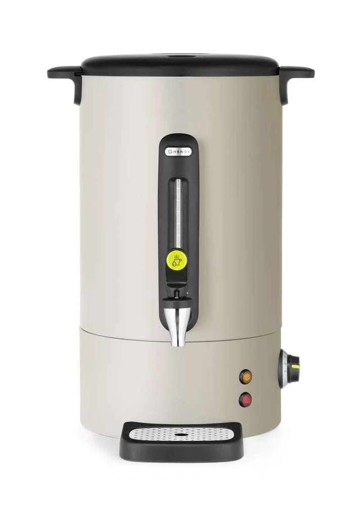 HENDI Heißgetränkespender UNIQ – designed by Robert Bronwasser – 16 l – Creme – 230 V / 1650 W – 357 × 380 × 502 mm