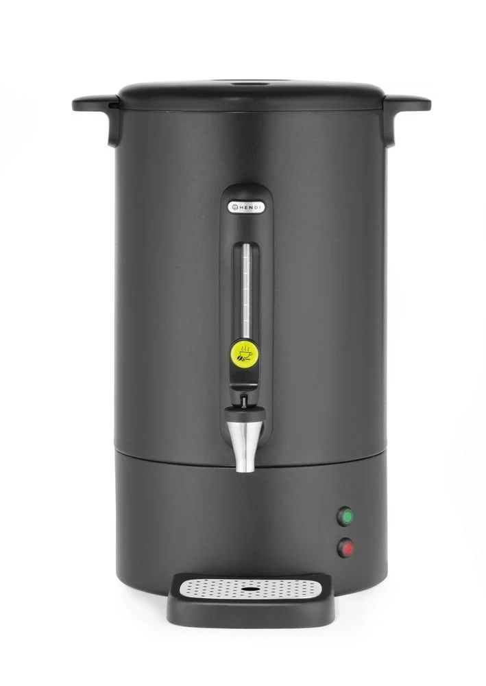 HENDI Perkolator UNIQ – designed by Robert Bronwasser – 14 l – Schwarz – 230 V / 1750 W – 357 × 380 × 502 mm