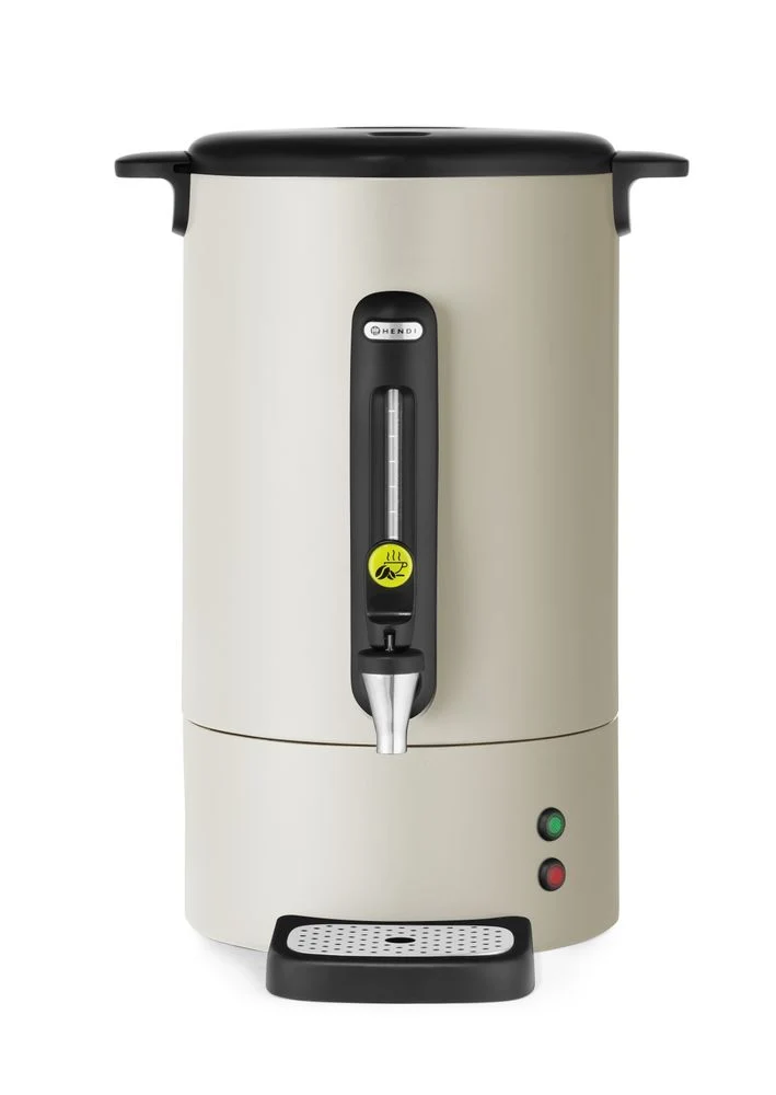 HENDI Perkolator UNIQ – designed by Robert Bronwasser – 14 l – Creme – 230 V / 1750 W – 357 × 380 × 502 mm