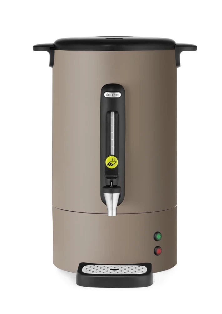 HENDI Perkolator UNIQ – designed by Robert Bronwasser – 14 l – Taupe – 230 V / 1750 W – 357 × 380 × 502 mm