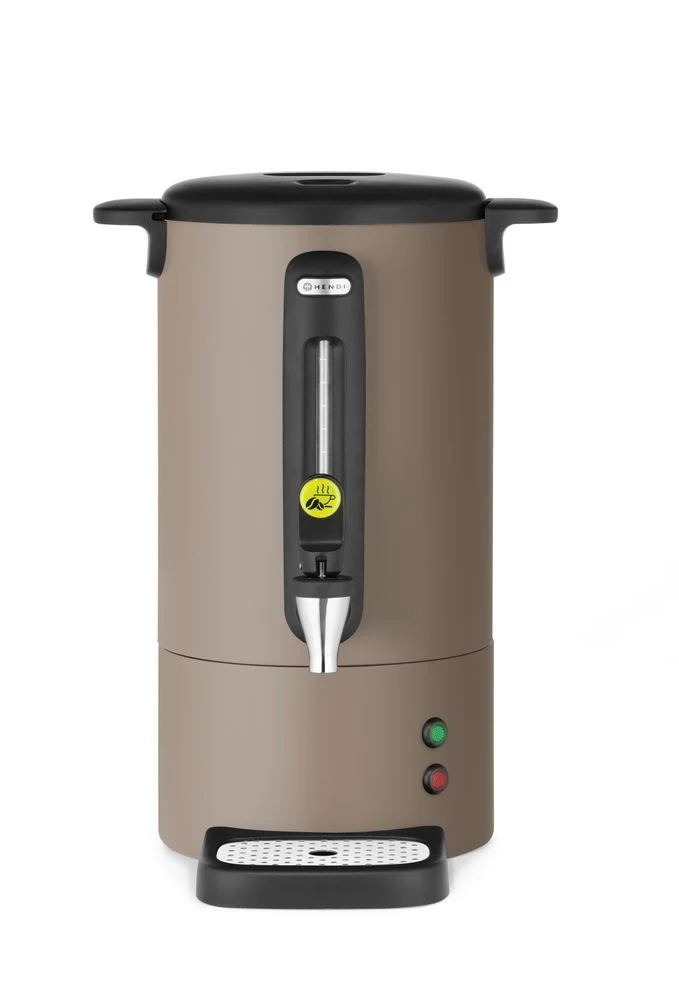 HENDI Perkolator UNIQ – designed by Robert Bronwasser – 7 l – Taupe – 230 V / 1050 W – 307 × 330 × 450 mm