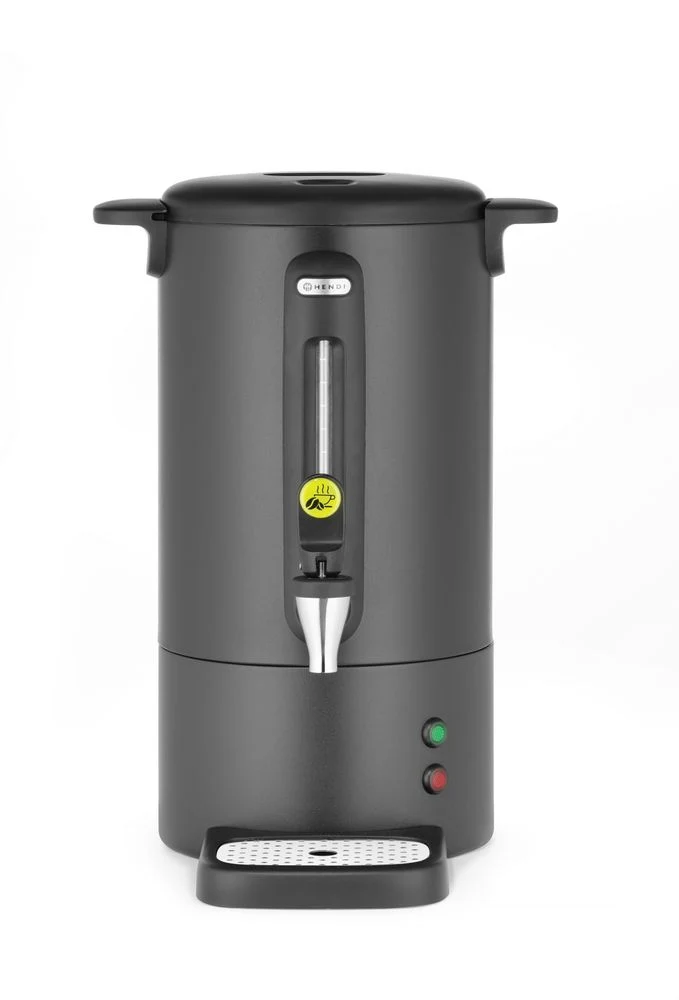 HENDI Perkolator UNIQ – designed by Robert Bronwasser – 7 l – Schwarz – 230 V / 1050 W – 307 × 330 × 450 mm