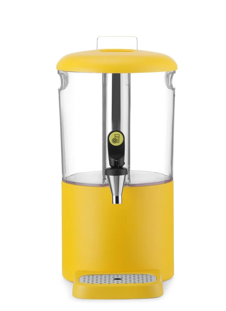 HENDI Saftspender UNIQ – designed by Robert Bronwasser – 4 l – Gelb – 315 × 211 × 431 mm
