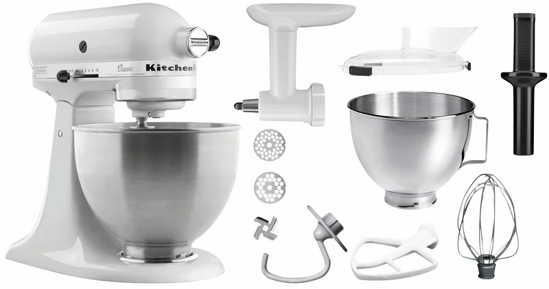 Bartscher KitchenAid 5K45SSEWH, weiß, 4,28L