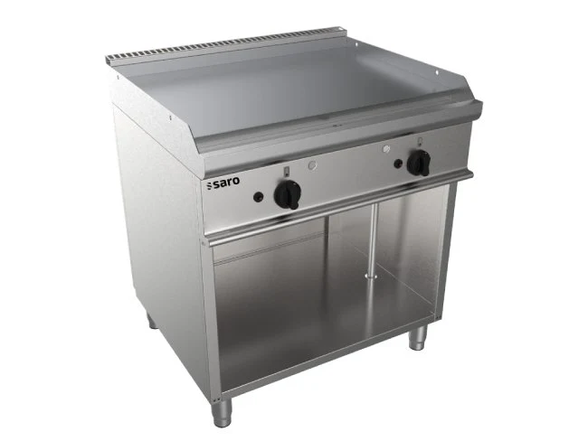 SARO Gas-Griddleplatte mit offenem Unterbau Modell E7/KTG2BAL