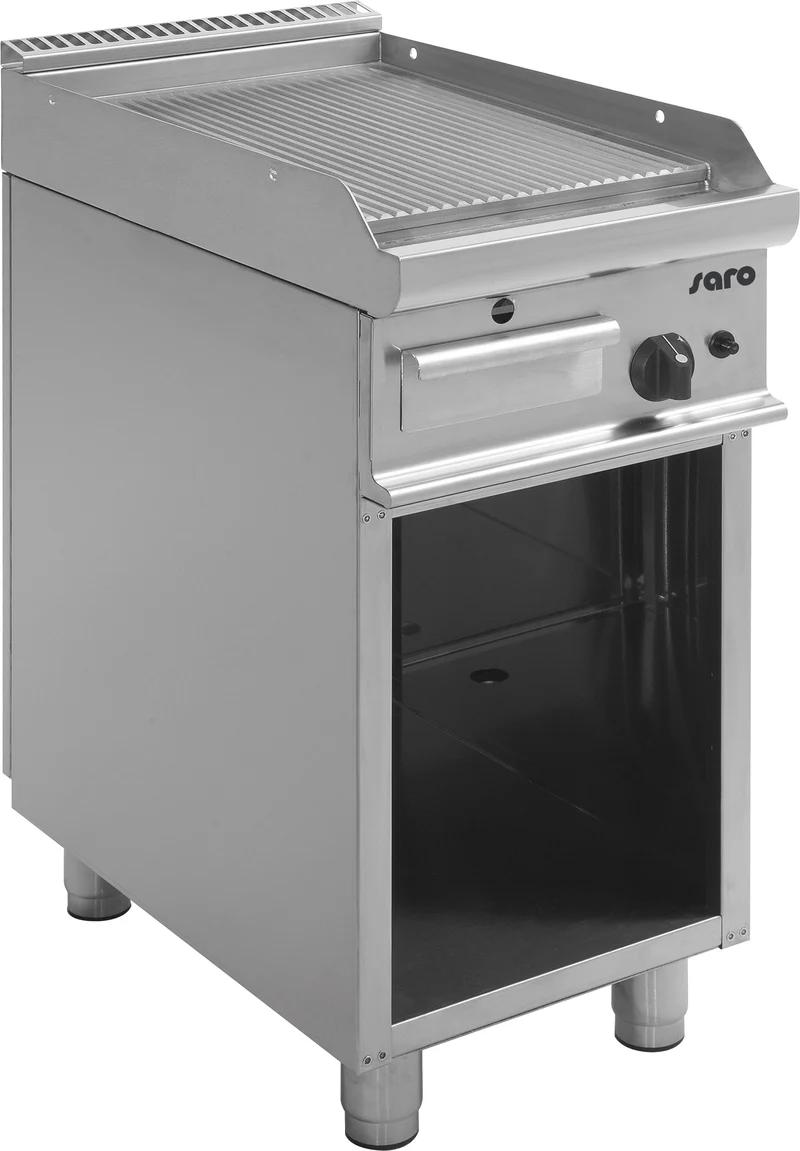 SARO Gas-Griddleplatte mit offenem Unterbau Modell E7/KTG1BAR