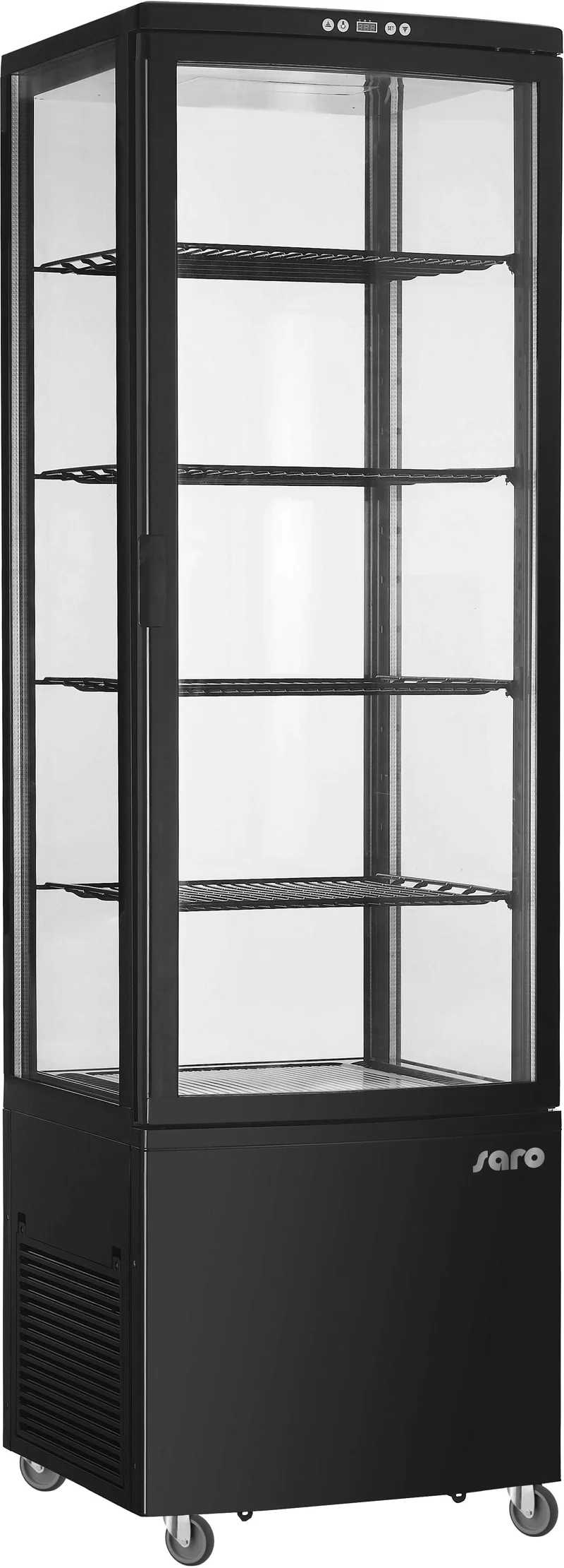 SARO Kühlvitrine, 235 Liter Modell SVEN schwarz
