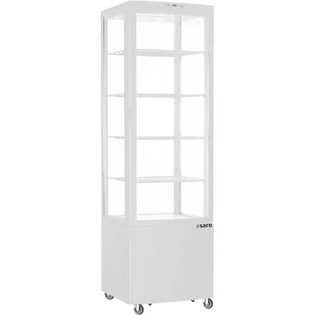 SARO Kühlvitrine, 235 Liter Modell SVEN weiß