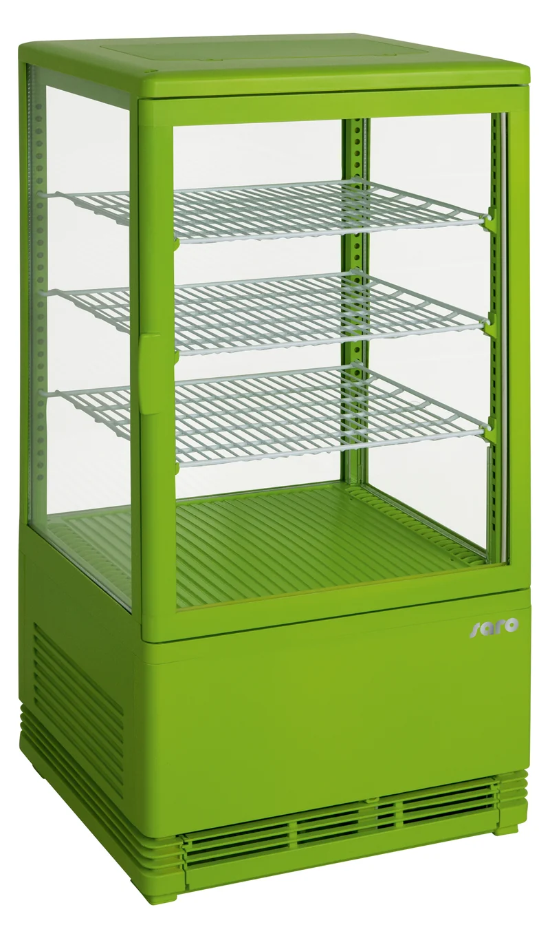 SARO Mini-Umluftkühlvitrine Modell SC 70 grün