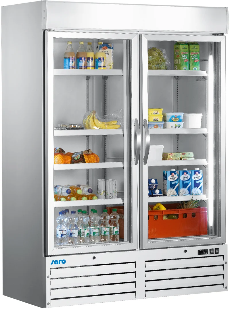 SARO Kühlschrank mit Glastür, 2-türig - weiß Modell G 920