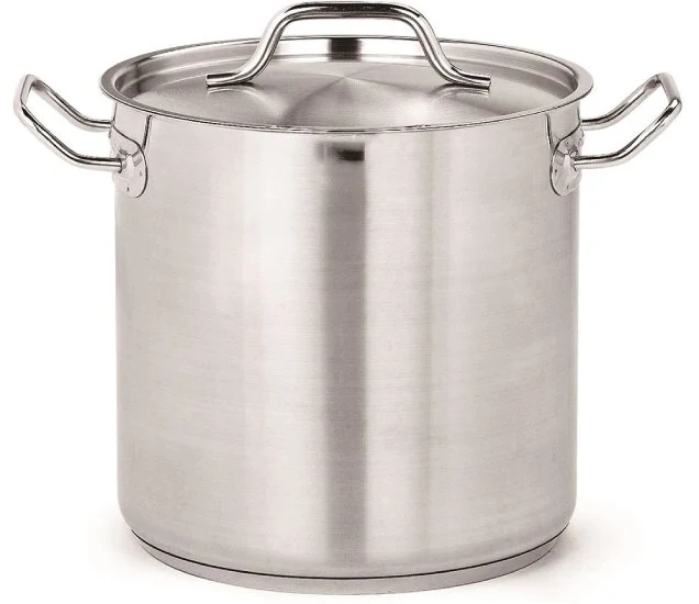 Gemüsetopf hoch Edelstahl + Deckel, Durchmesser 24 mm, 10 Liter