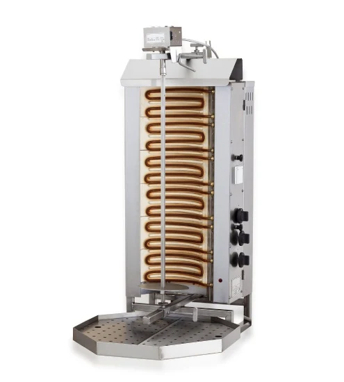 Gyrosgrill Elektro, Motorposition oben, 6 Heizzonen