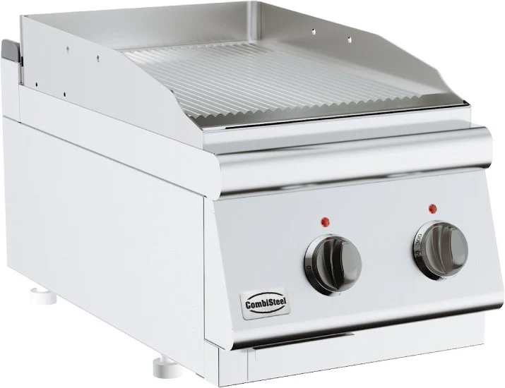Base Serie 700 El. Grillplatte gerillt