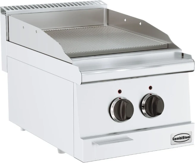 Grillplatte gerillt Base 600 elektrisch