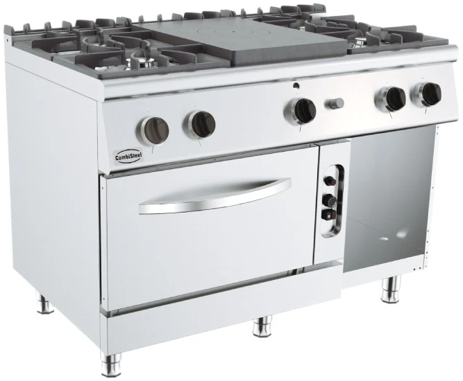 Base 700 Glühplattenherd 4 Brenner, Gasbackofen